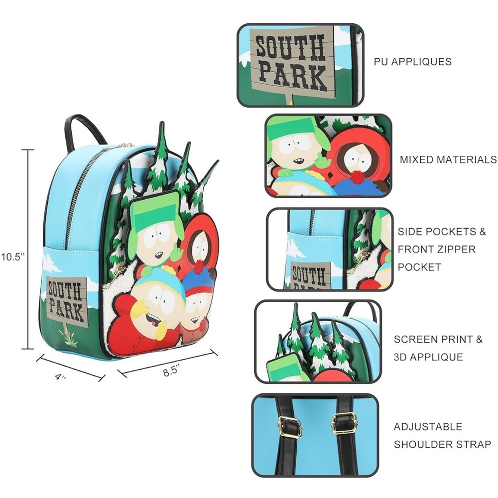 South Park Mini Backpack NWT - Picture 4 of 6
